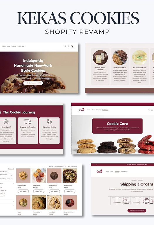 Kekas Cookies Shopify Website Revamp